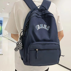 Nylon Women Backpack Female Letter Printing Portable Travel Bag