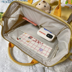 Preppy Purple Backpack Women Waterproof Candy Backpacks