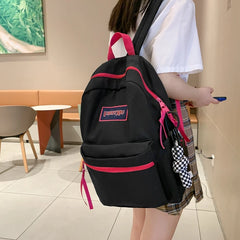 Waterproof Nylon Women's Backpack College Rucksack