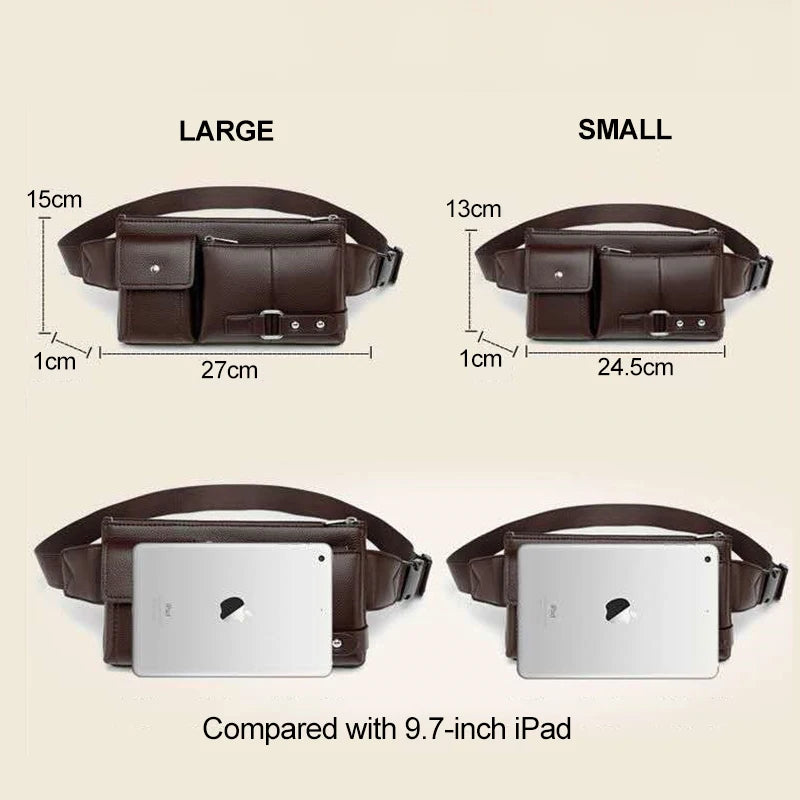 Waterproof Close-fitting Waist Bag for Men