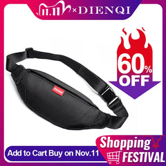 Men's Anti-theft Chest Bag Waterproof Waist Belt Fanny Pack