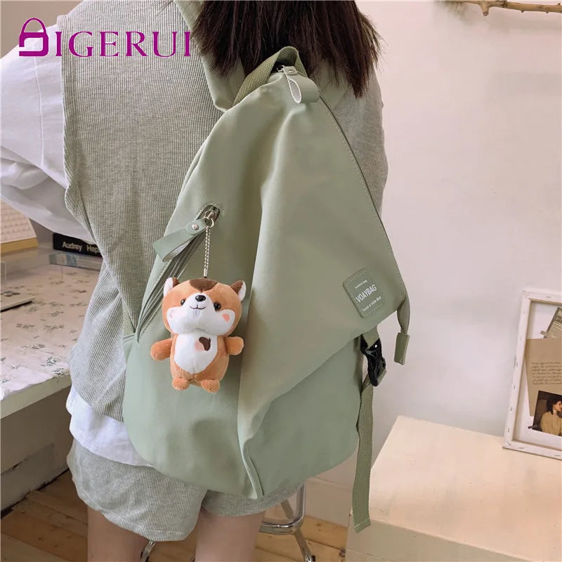 Vintage Harajuku School Backpack for Teenage Girls