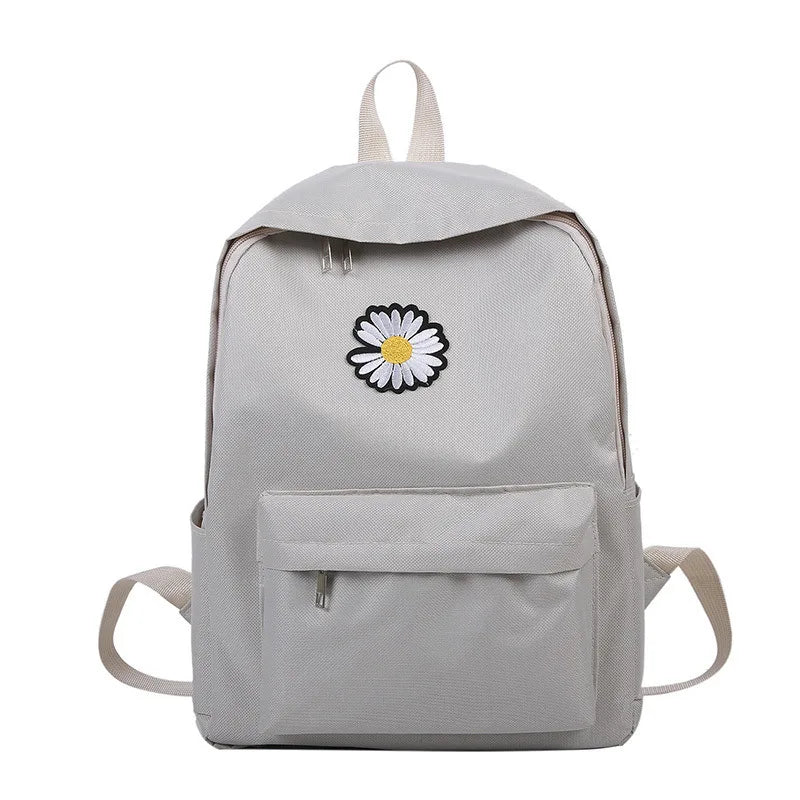 DIGERUI Daisy Small Backpack for School Teenagers Girls Canvas Women Backpack