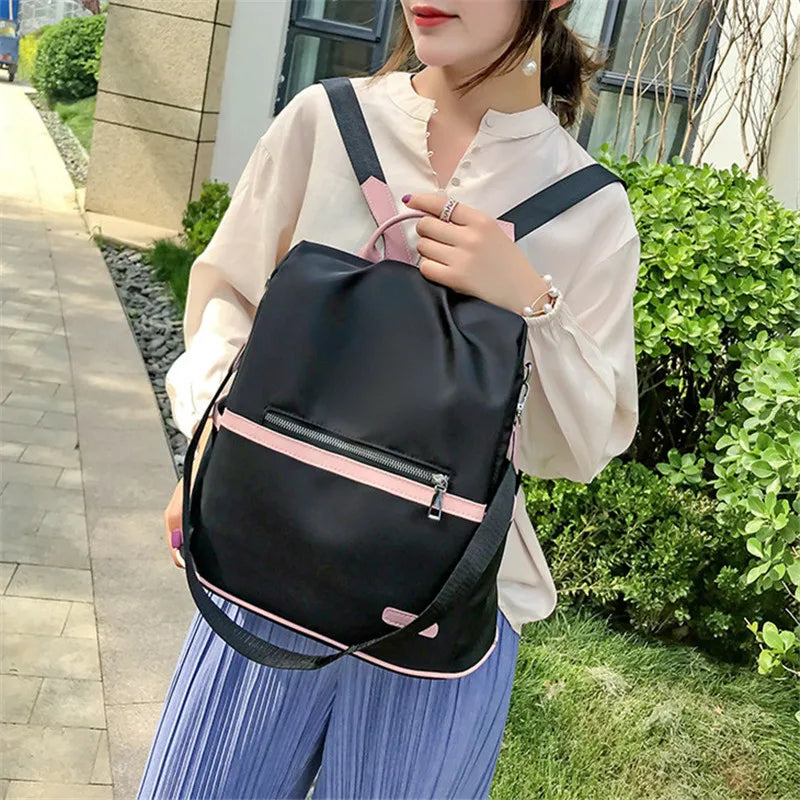 Anti-theft Backpack Women Large Capacity High Waterproof Oxford