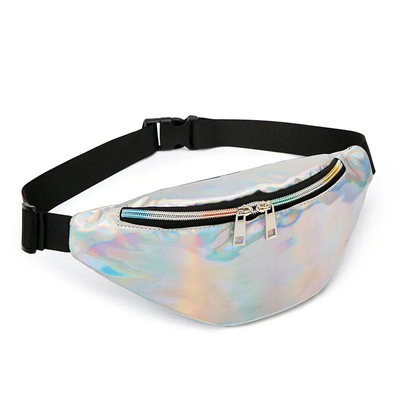 Holographic Waist Packs Laser Bag Shoulder Women Travel Bag