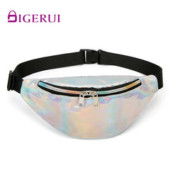 Holographic Waist Packs Laser Bag Shoulder Women Travel Bag