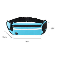 Waterproof Mini Fanny Pack USB Waist Bag Travel Phone Belt Bag