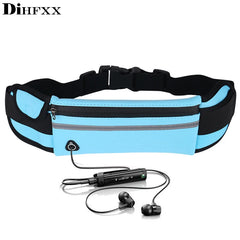 Waterproof Mini Fanny Pack USB Waist Bag Travel Phone Belt Bag