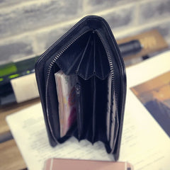 Rock Purse PU Leather Women Wallet Rivet Handbags Punk Female Long Purse