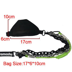 Hip Hop Waist Bag Chain Charm Small Key Bag Shoulder Purse Leg Bag WHDV1521