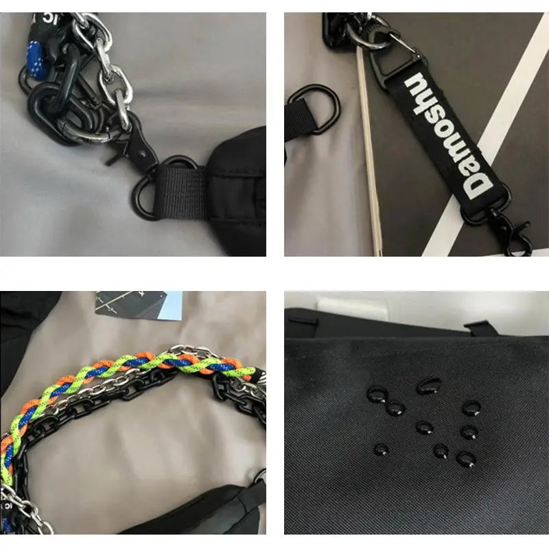 Hip Hop Waist Bag Chain Charm Small Key Bag Shoulder Purse Leg Bag WHDV1521