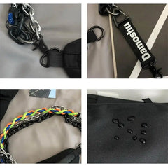 Hip Hop Waist Bag Chain Charm Small Key Bag Shoulder Purse Leg Bag WHDV1521