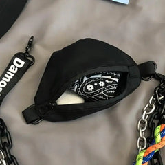 Hip Hop Waist Bag Chain Charm Small Key Bag Shoulder Purse Leg Bag WHDV1521