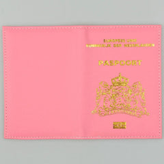 Netherlands Passport Cover Soft Pu Leather Purple Unisex Passport Case