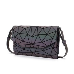 Geometric Messenger Bag Reflective Small Envelope Purse