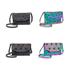 Geometric Messenger Bag Reflective Small Envelope Purse