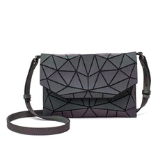 Geometric Messenger Bag Reflective Small Envelope Purse