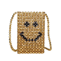 DIY Pearl Bag Change Mobile Phone Bag Single Shoulder Messenge