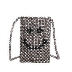 DIY Pearl Bag Change Mobile Phone Bag Single Shoulder Messenge
