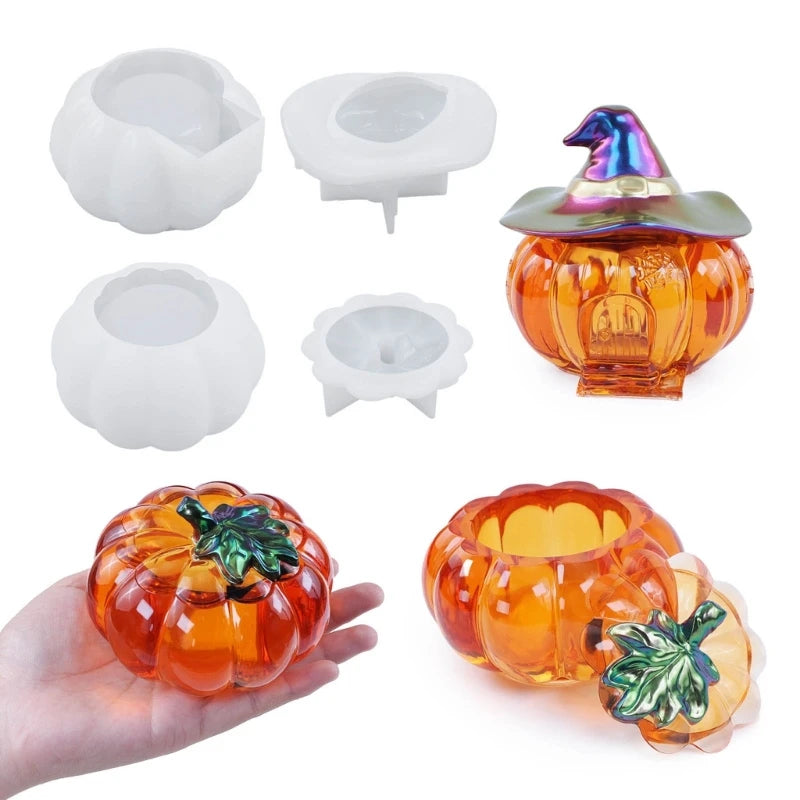 Halloween Witch Pumpkin Theme Storage Box Molds