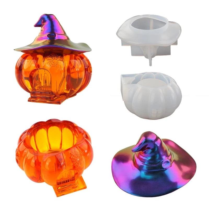 Halloween Pumpkin Storage Box Mold for DIY Home Decor