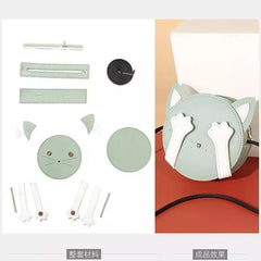 DIY Round Cat Drawstring Handbag Base Bag Making Parts LL005