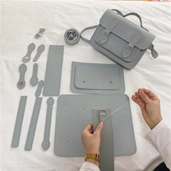 DIY Leather Craft Shoulder Bag 25*18CM Material Set