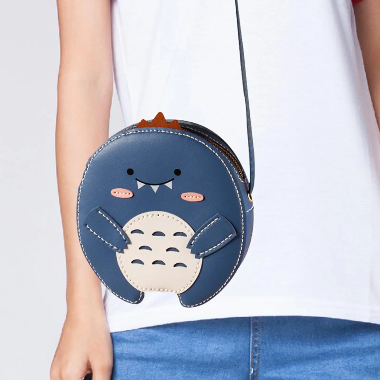 DIY PU Leather Shoulder Bag Making Bucket Bag Women Purse Accessories Sewing
