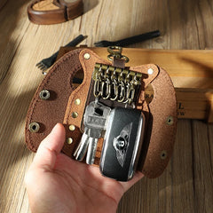 DIY Leather Keychain Key Holder Organizer Keys Pouch