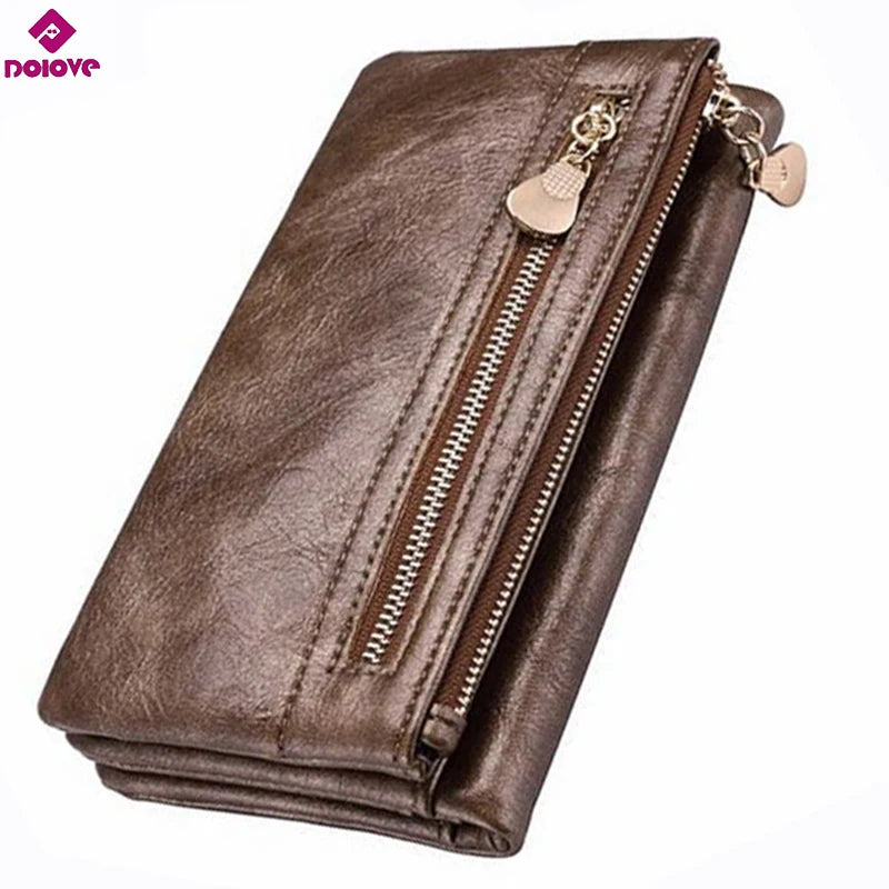 Women Wallet Long High Female Clutch Zipper Wallets Big Capacity Purse