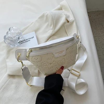 Women's Cartoon Waist Bag Crossbody Chest Female Waist Pack Nerka BF360