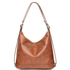 Retro Leather Backpack Ladies Large-capacity Bags