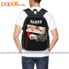 Daddy Lil Peep Retro Music Backpack Large Capacity Bookbag Style 3d Printing