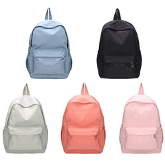 Large Capacity Travel School Backpacks Nylon Zipper Rucksacks