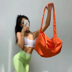 Daily Nylon Shoulder Bag Large Capacity Gym Bags Girls Professional Sports Bag