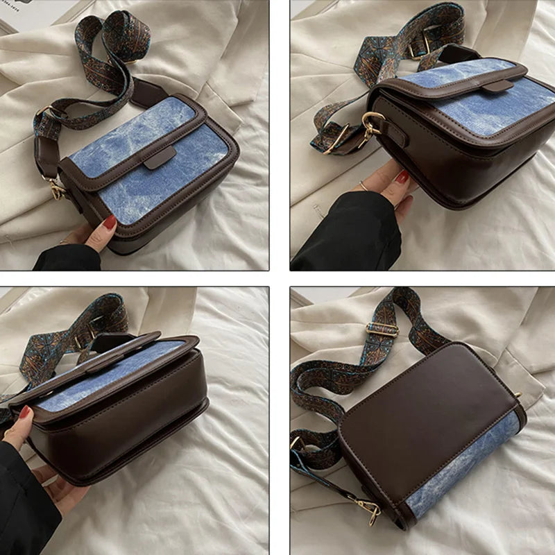 Daily Denim Shoulder Bag Women Casual Cross Bags