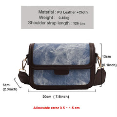 Daily Denim Shoulder Bag Women Casual Cross Bags