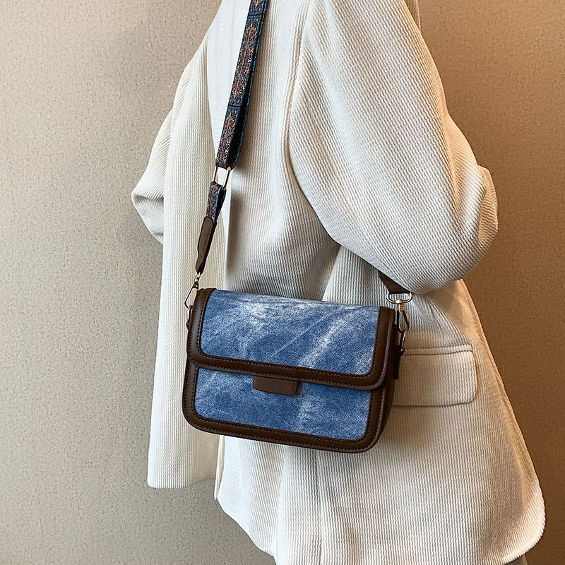 Daily Denim Shoulder Bag Women Casual Cross Bags