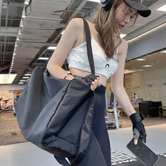 Women's Daily Sport Shoulder Bag Gym Outdoors Travel Teen Bookbag Yoga Tote