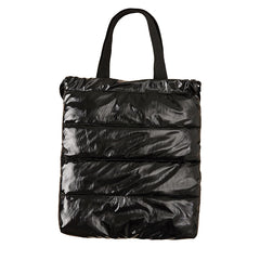 Women Soft Winter Padded Down Backpack Large Capacity Shoulder School Bag
