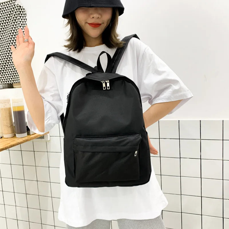 Daisy Small Backpack for School Teenagers Girls Canvas Women Backpack
