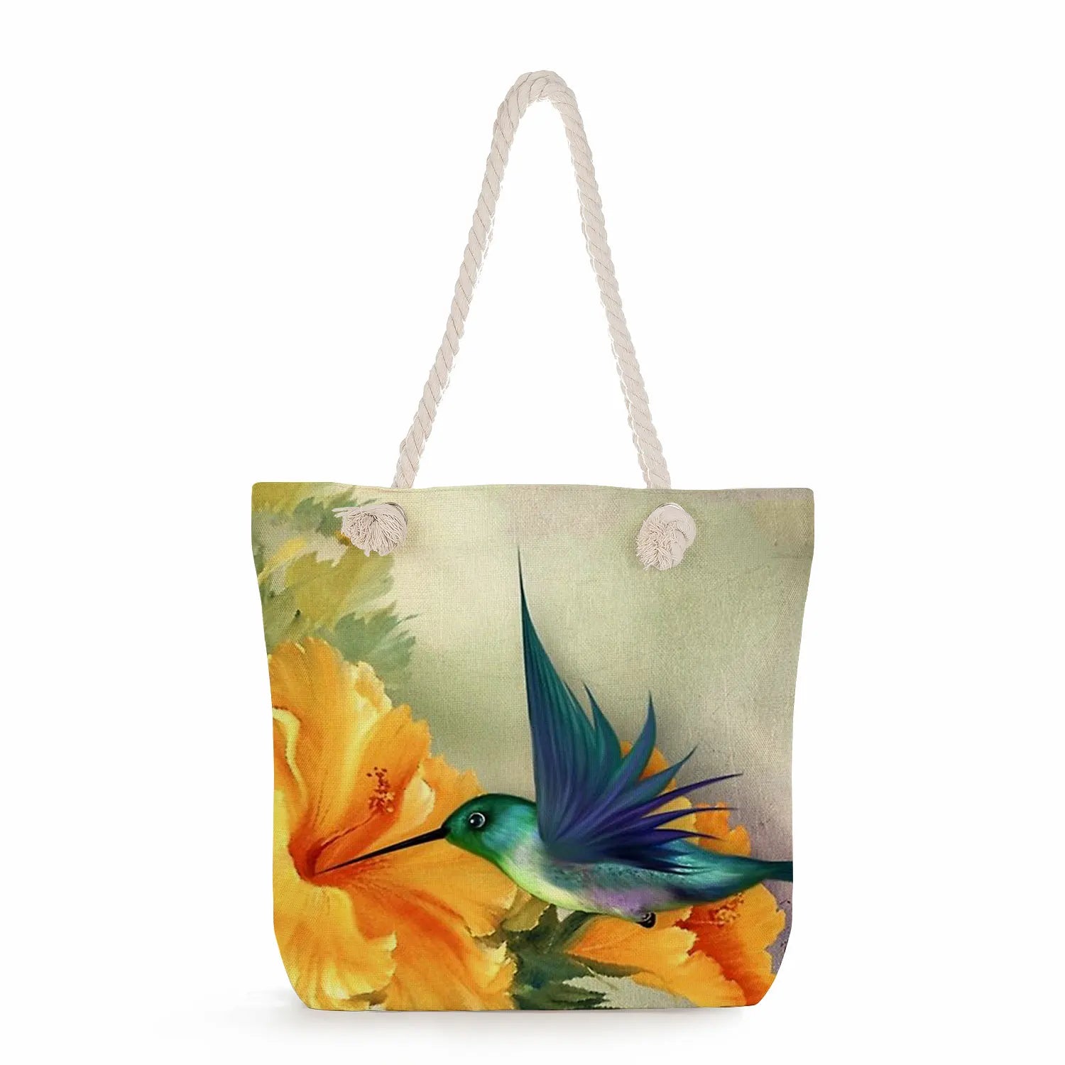 Daisy Sunflower Tote Bags Floral Print Women Beach Bags