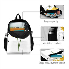 Dandelions Large Capacity Backpack Laptop Travel Bags Dandelion Nature Flowers