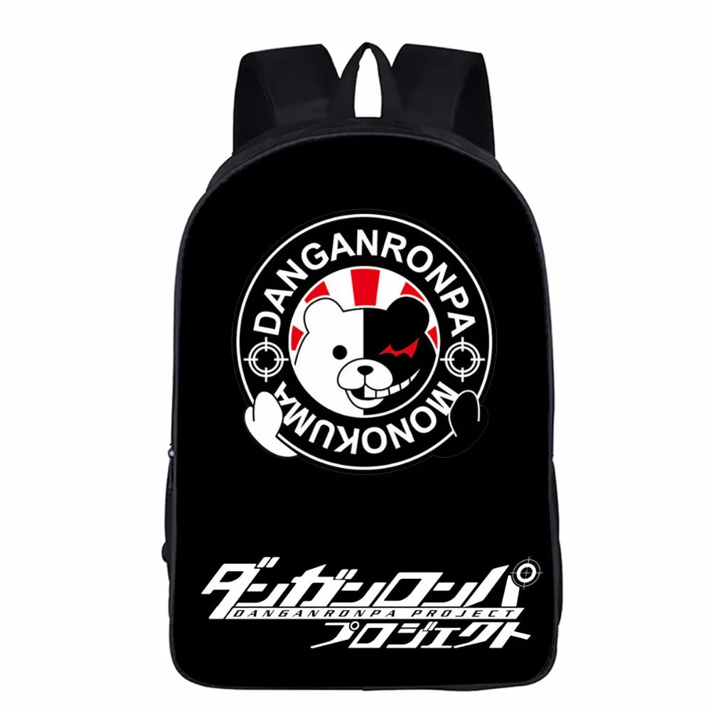 Danganronpa Monokuma Schoolbag Shoulder Backpack for Teens