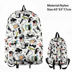 Danganronpa Monokuma Nylon Backpack Student Schoolbag Teenager Travel Bag
