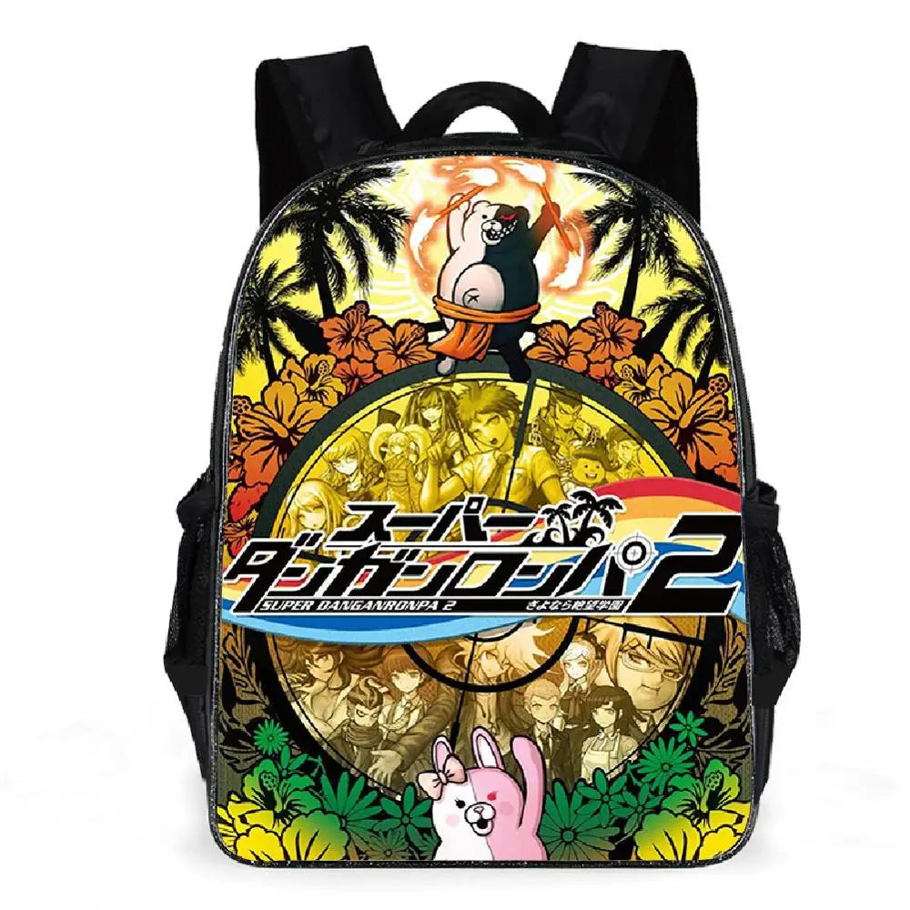 Monokuma Backpack for Kids Girls Boys Schoolbag