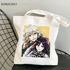 Danganronpa Shopping Bag Reusable Canvas Shopper Grocery Handbag