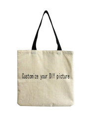 Dark Butterfly Printed Female Shopping Bags Large Capacity