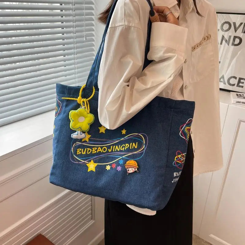 Dark Cowboy Women's Shoulder Bags Large Capacity Tote Bag Bolsas