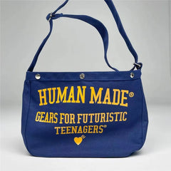 Dark Yellow Vintage Canvas Backpack 35*26 High Human Bag
